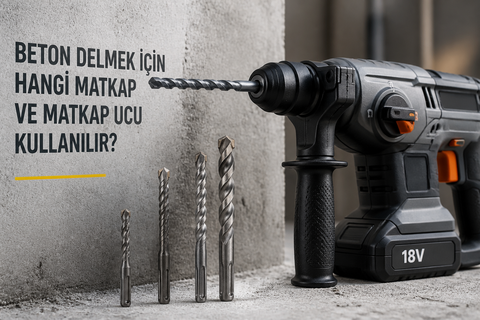Beton Delmek İçin Hangi Matkap ve Matkap Ucu Kullanılır?
