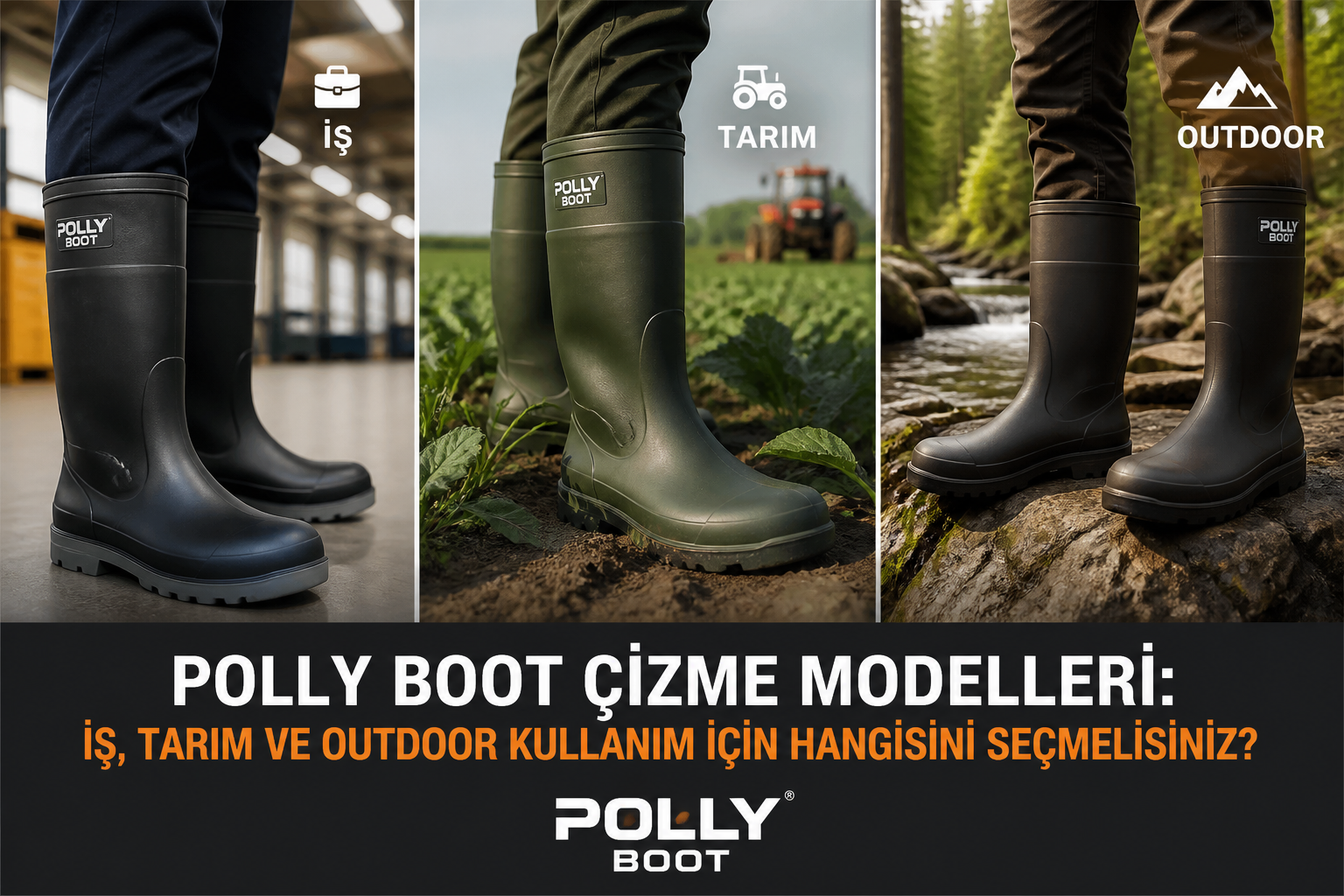 Polly Boot Çizme Modelleri: İş, Tarım ve Outdoor Kullanım İçin Hangisini Seçmelisiniz?