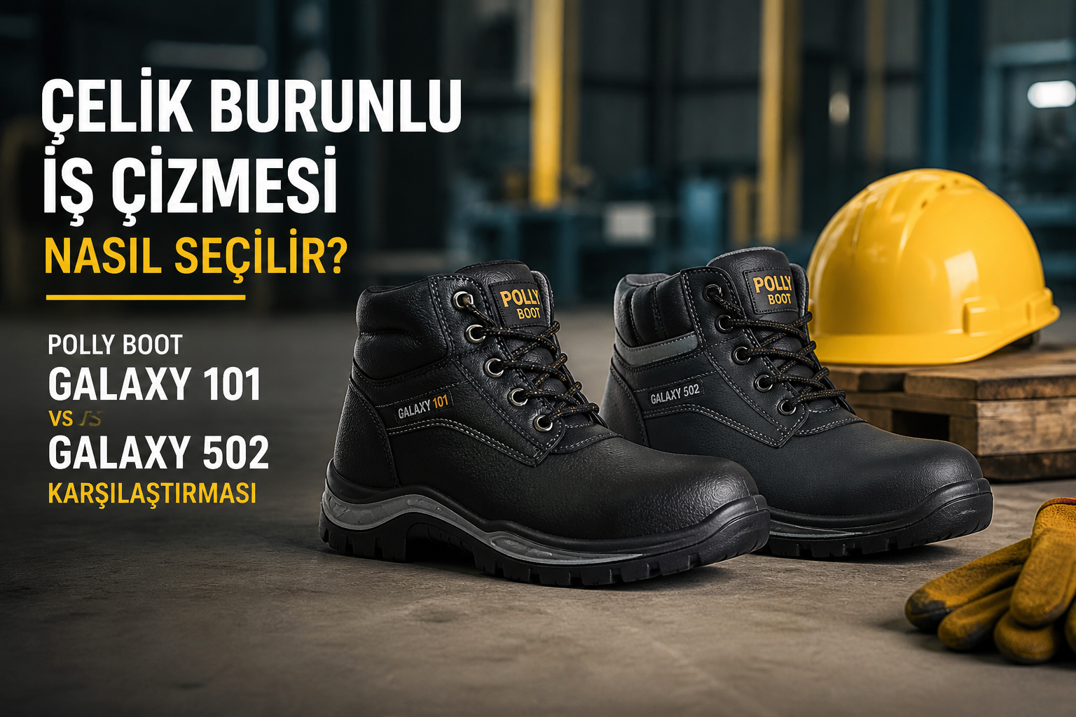 Çelik Burunlu İş Çizmesi Nasıl Seçilir? Polly Boot Galaxy 101 ve Galaxy 502 Karşılaştırması
