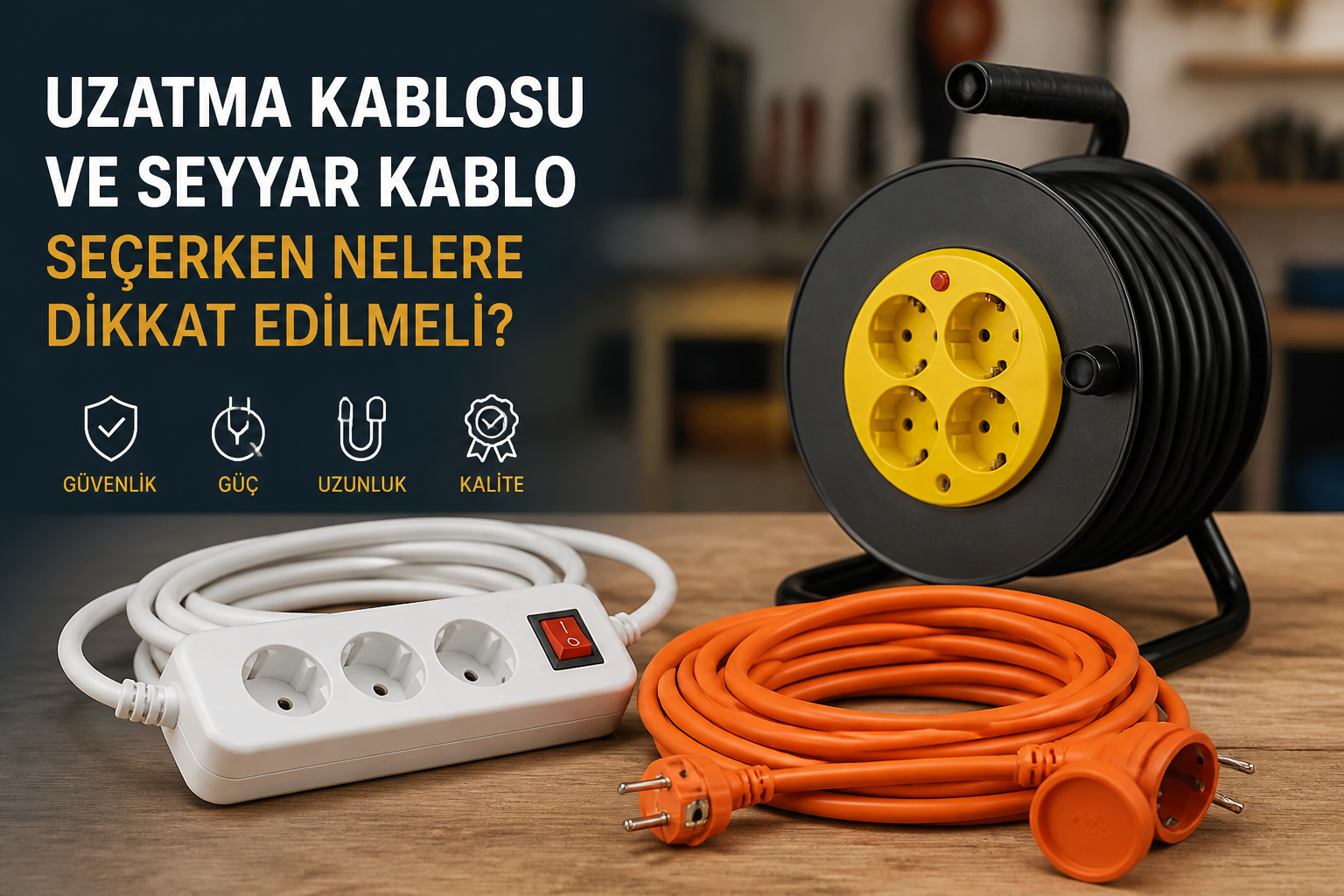 Uzatma Kablosu ve Seyyar Kablo Seçerken Nelere Dikkat Edilmeli?