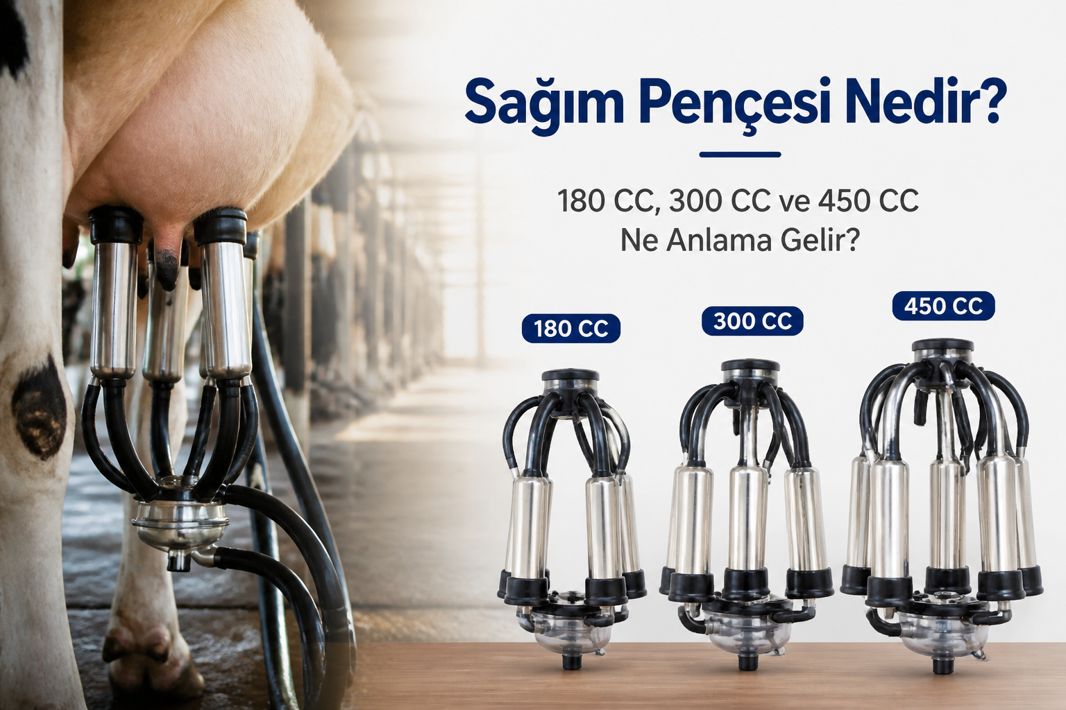 Sağım Pençesi Nedir? 180 CC, 300 CC ve 450 CC Ne Anlama Gelir?