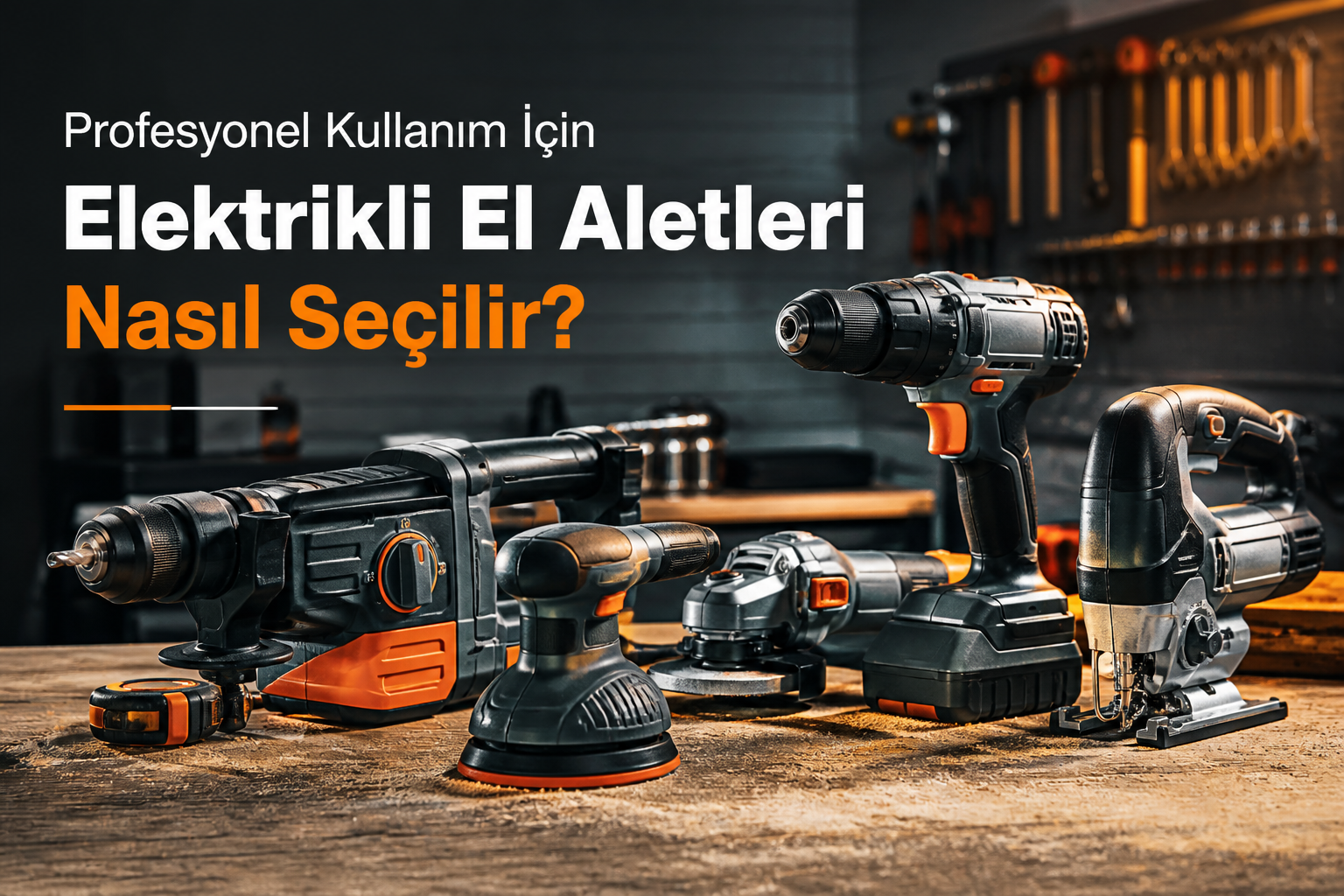  Profesyonel Kullanım İçin Elektrikli El Aletleri Nasıl Seçilir?