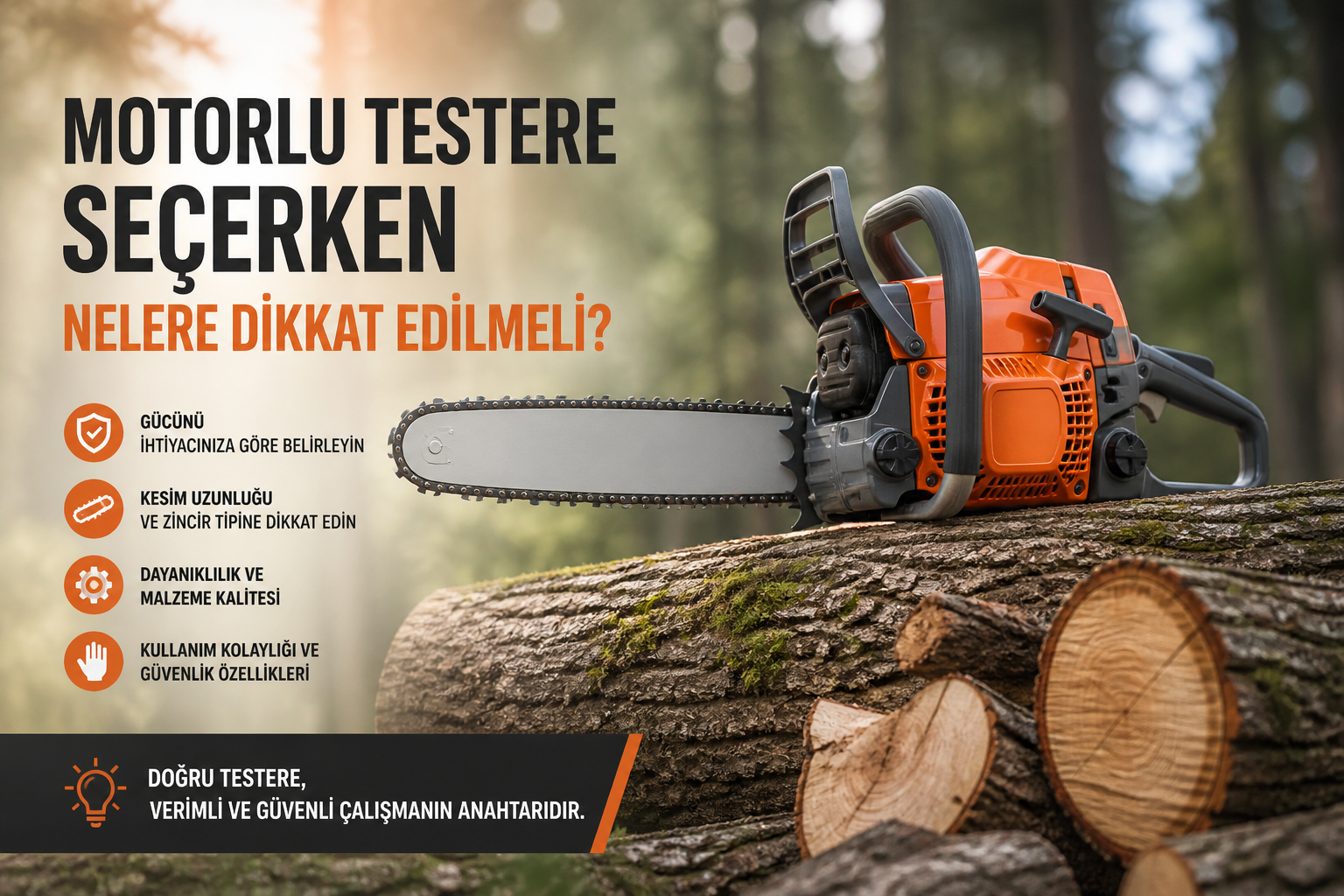 Motorlu Testere Seçerken Nelere Dikkat Edilmeli?