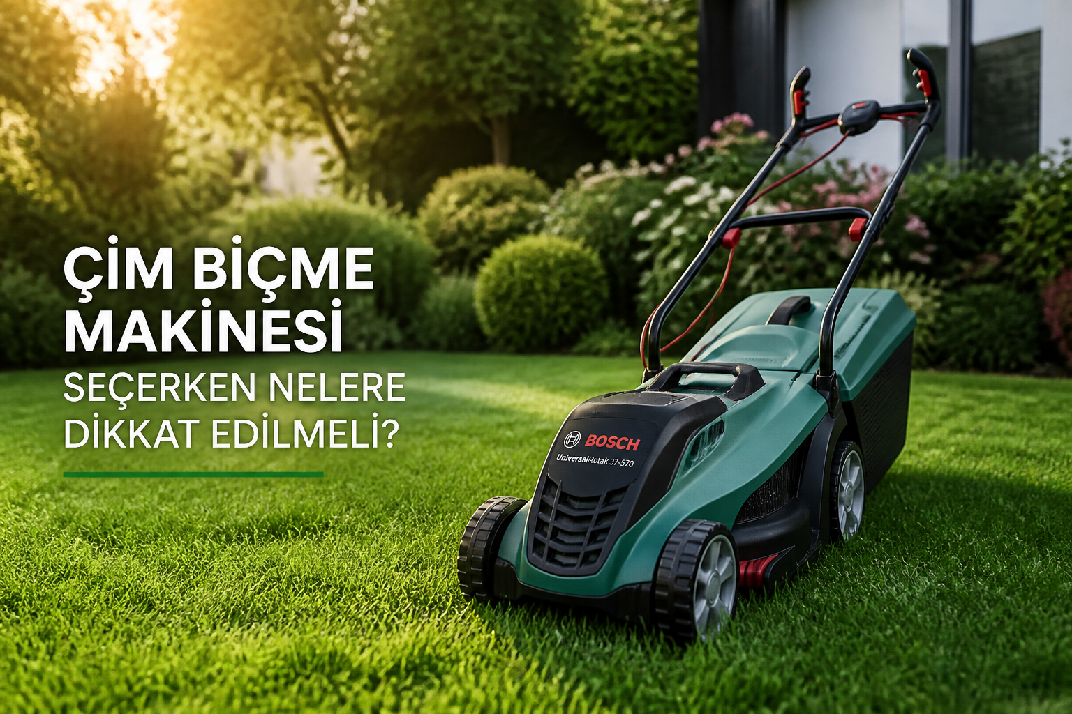 Çim Biçme Makinesi Seçerken Nelere Dikkat Edilmeli?