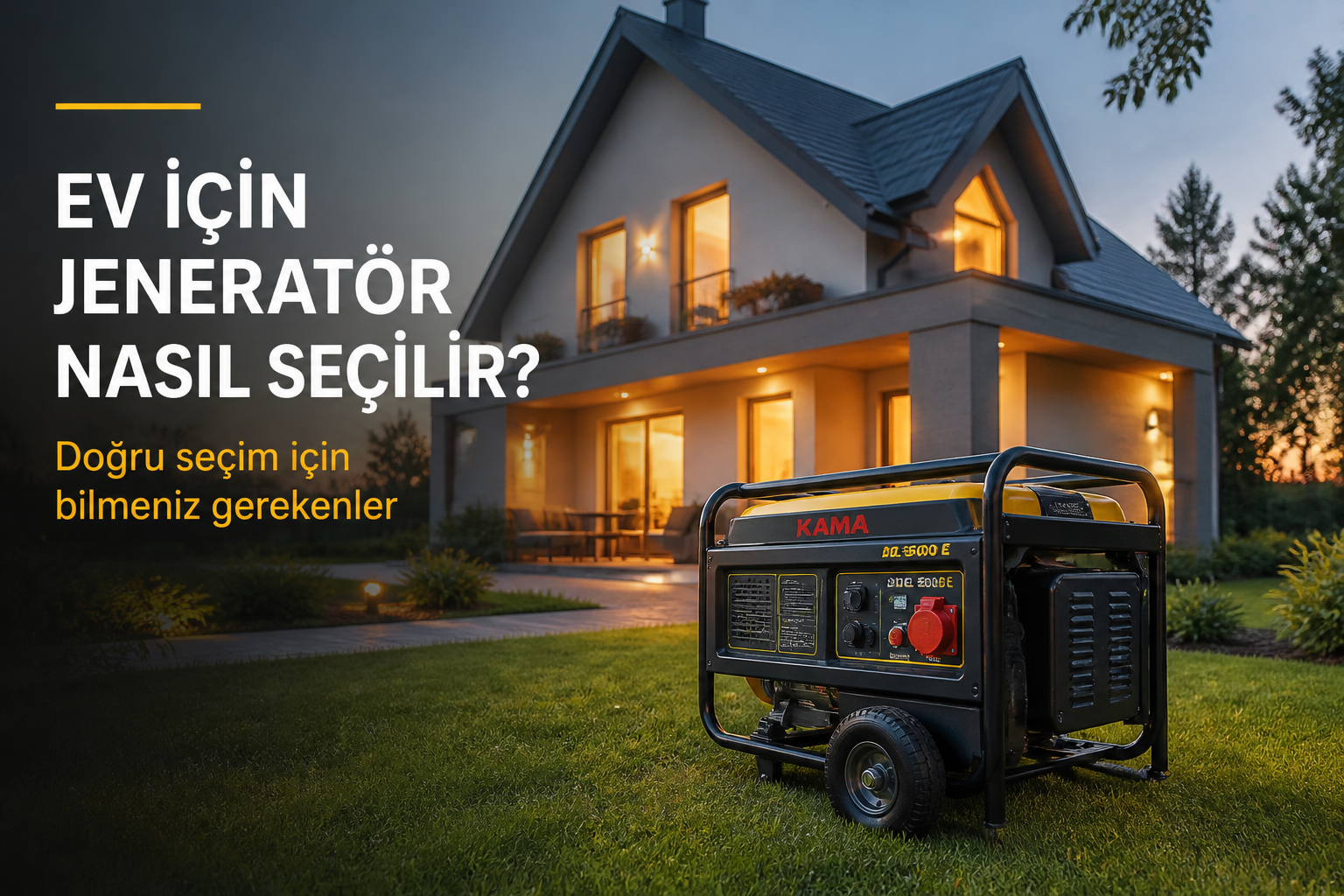 Ev İçin Jeneratör Nasıl Seçilir?